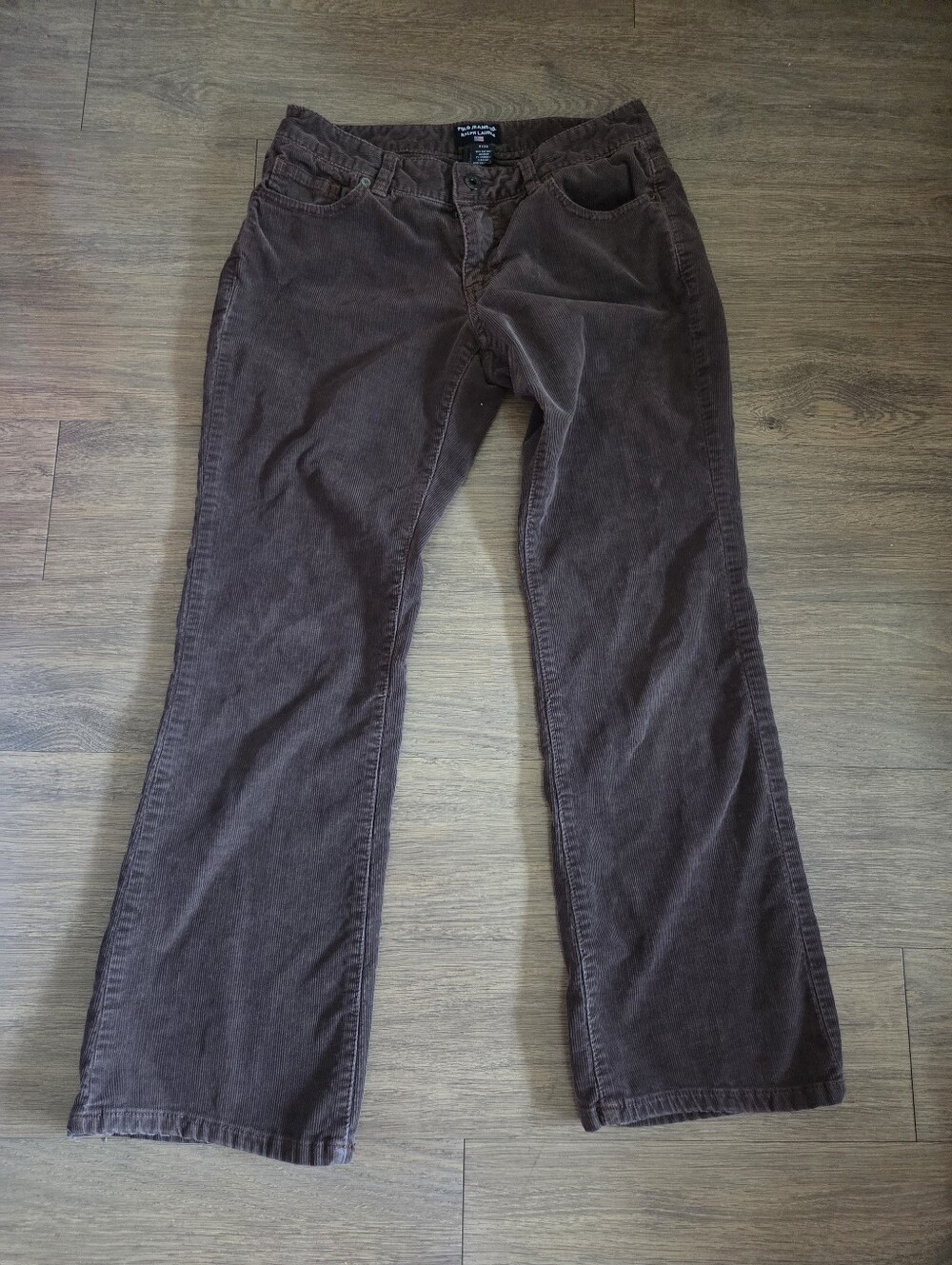 Polo Jeans Ralph Lauren Corduroy Pants in Dark/plum Brown Black Label